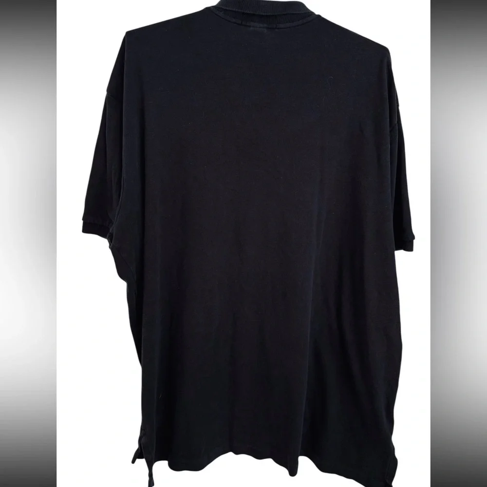 Ralph Lauren Men's Polo Shirt in Black with Red Embroidered Logo